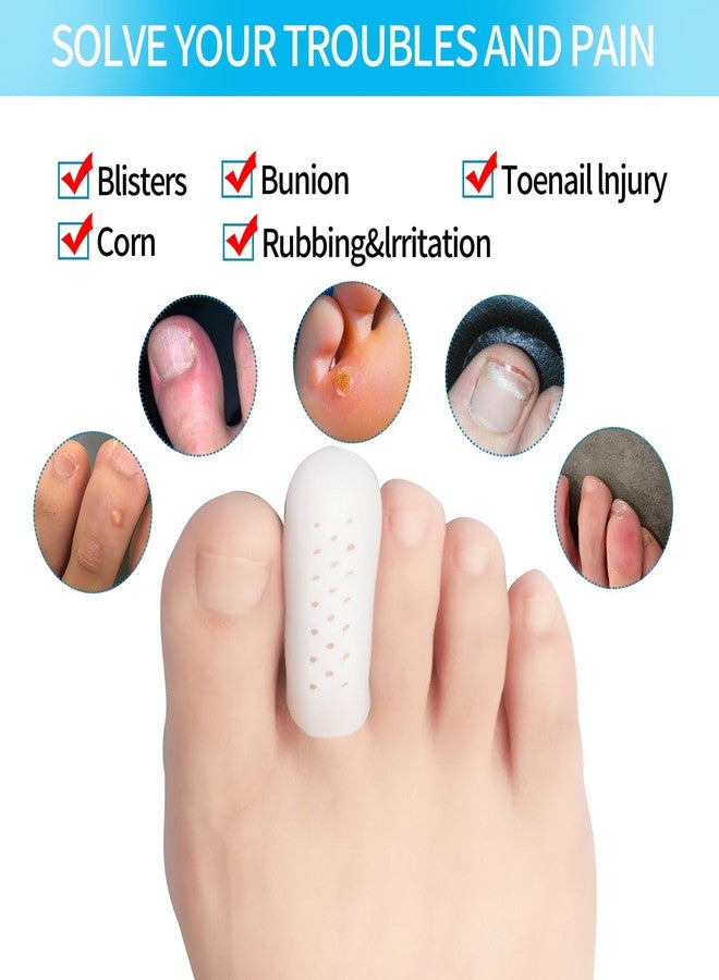 Giloner Toe Sleeves Toe Protectors for Women,14Pcs Gel Toe Caps Sleeves to Pain Relief for Ingrown Toenails,Blisters,Calluses,Toenail Loss.Toe Protectors 2 Size 8S+6M - Image 5